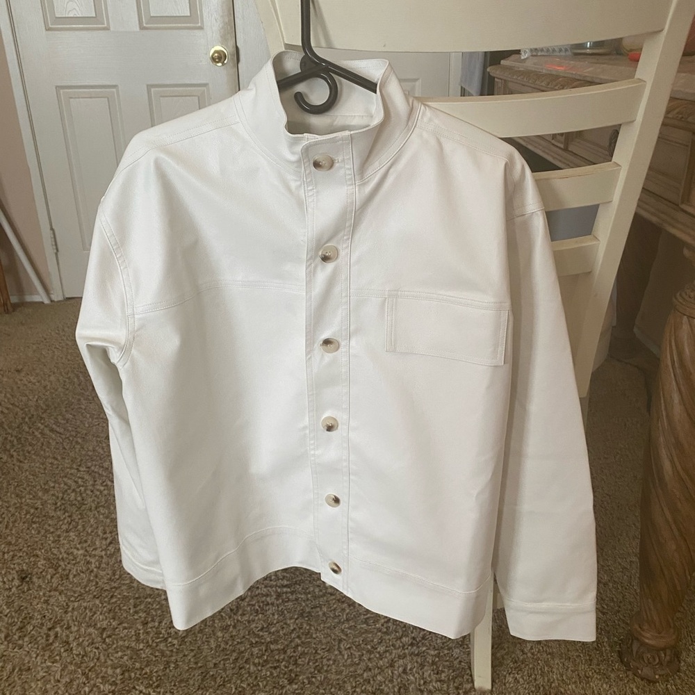Women's Cream Jacket - Picture 3 of 9